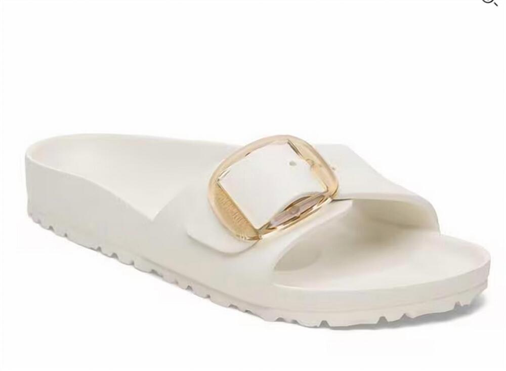 NEW BIRKENSTOCK women's madrid big buckle eva 1029633 sandal in egg shell